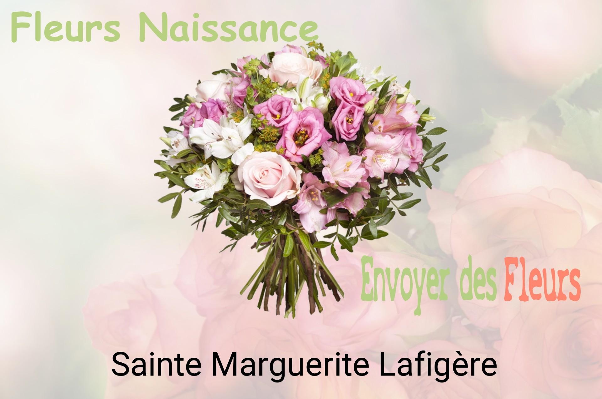 Bouquet de fleurs de naissance livré à Sainte-Marguerite-Lafigère